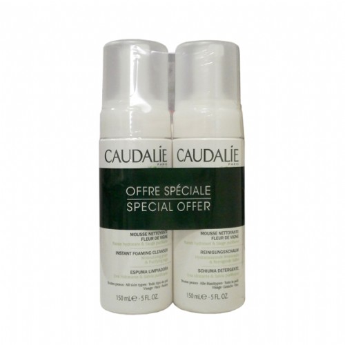 Caudalie vinoclean espuma limpiadora duplo