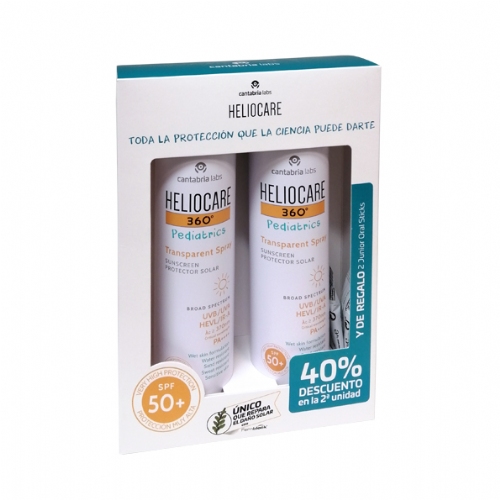 Heliocare 360 pediatrics transp spray duplo