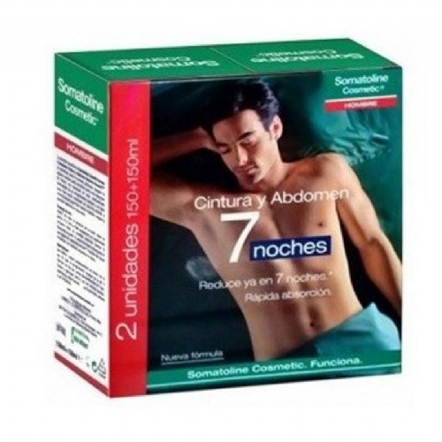 SOMATOLINE COSMETIC HOMBRE TTO CINTURA Y ABDOMEN - INTENSIVO NOCHE (DUO PACK 2 X 150 ML)
