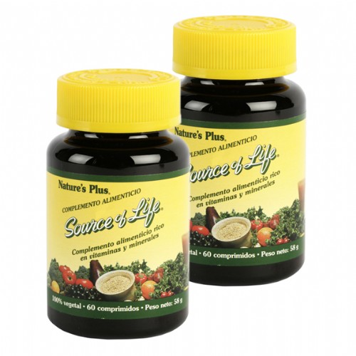 SOURCE OF LIFE 60 CMP. PACK 2 UNITATS NATURE'S PLUS