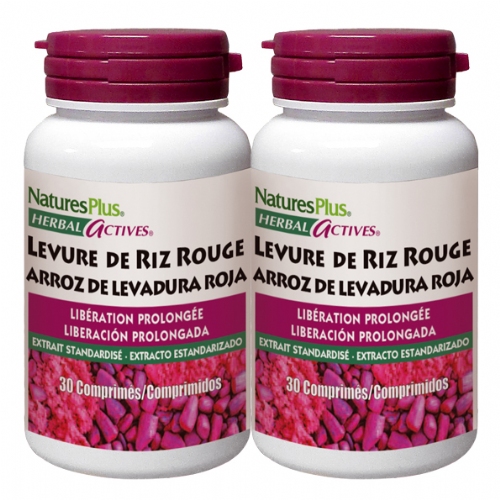 Nature’s Plus Levadura de Arroz Rojo (Pack oferta 2u)