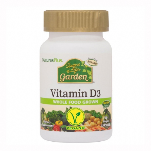 Natures Plus Garden Vitamina D3 60 capsulas