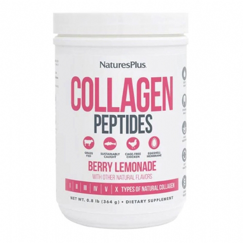 Natures Plus Collagen Peptides Berry Lemon 322g