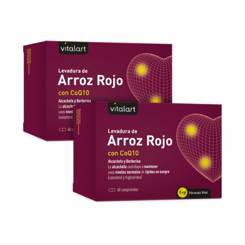 Vitalart Levadura de Arroz Rojo con CoQ10 (60 comp) (Pack oferta 2u)