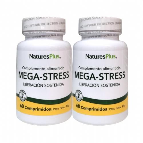 Natures Plus Mega-Stress 60 comprimidos (Pack oferta 2u)