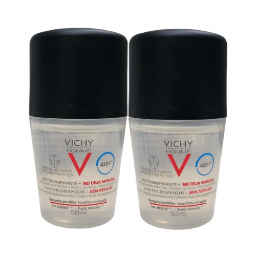 Vichy Desodorante Homme 48h Sin manchas (Pack oferta 2u)