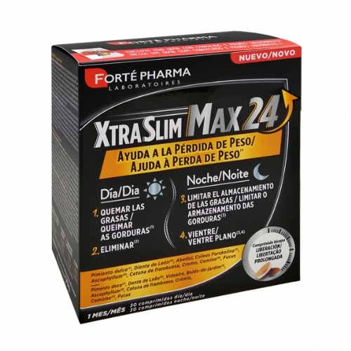 Xtraslim Max 24 (30 comprimidos dia + 30 comprimidos noche)