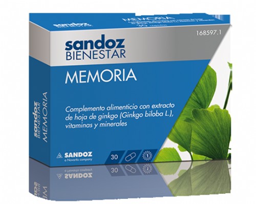 SANDOZ BIENESTAR MEMORIA (30 CAPS)