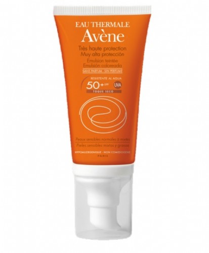 AVENE COLOREADA EMULSION SPF 50+TOQUE SECO OIL FREE SIN PERFUME 50 ML