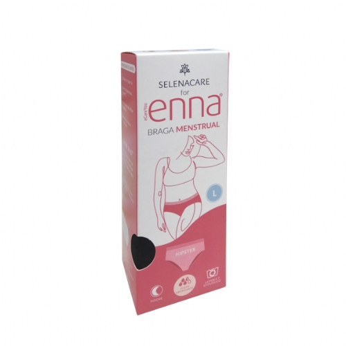 Braga Menstrual - Enna Noche (1 unidad talla l flujo abundante color negro)