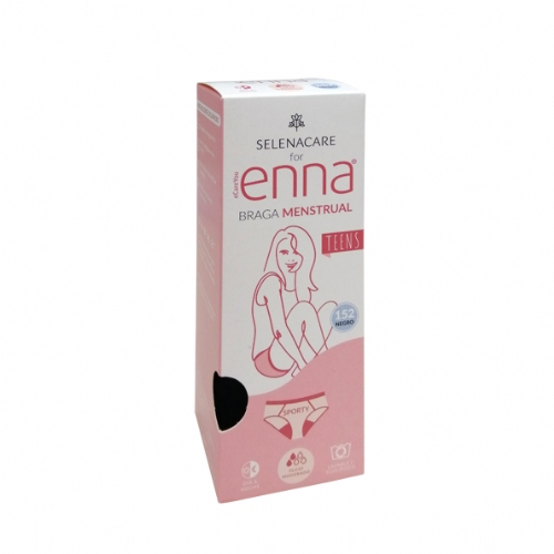 Braga Menstrual - Enna adolescente (1 unidad talla 152 color negro)
