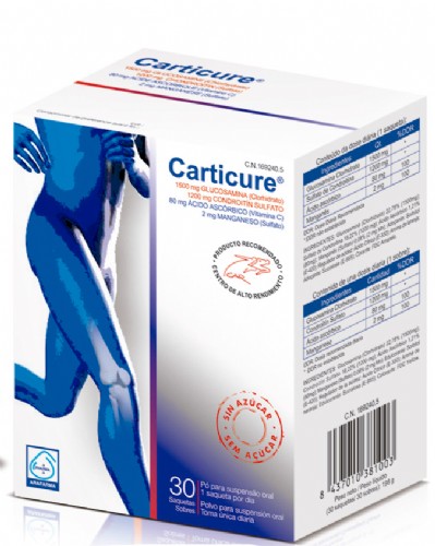 CARTICURE POLVO PARA SUSPENSION ORAL - CONDROITINA + GLUCOSAMINA (30 SOBRES)
