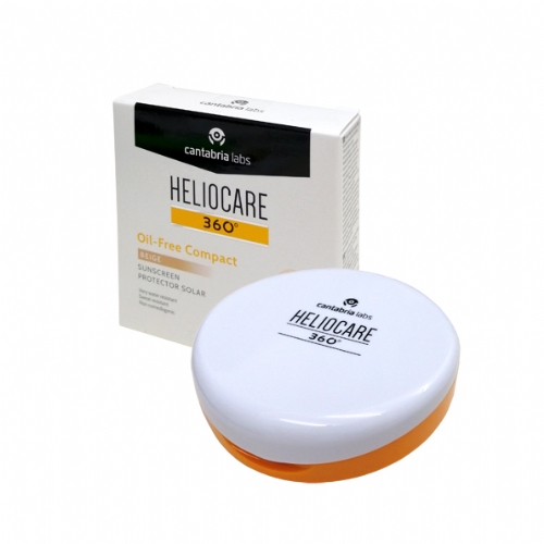 Heliocare 360º spf 50+ oil-free compact protector solar (1 envase 10 g color beige)