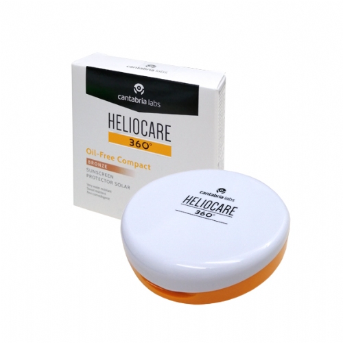 Heliocare 360º spf 50+ oil-free compact protector solar (1 envase 10 g color bronze)