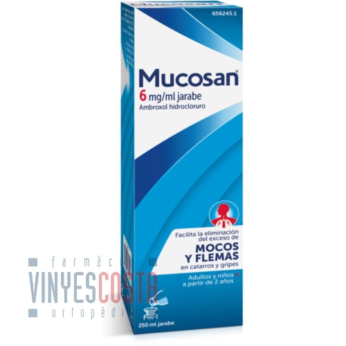 MUCOSAN 6 MG/ML JARABE, 1 frasco de 250 ml
