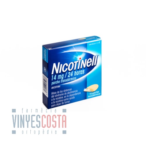 NICOTINELL 14 MG/24 HORAS PARCHE TRANSDERMICO , 14 parches