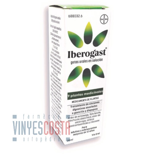 IBEROGAST GOTAS ORALES EN SOLUCION, 1 frasco de 50 ml