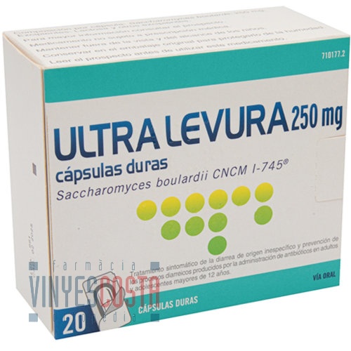 ULTRA-LEVURA 250 MG CAPSULAS DURAS , 20 cápsulas