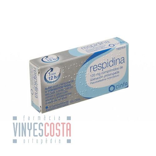 RESPIDINA 120 MG COMPRIMIDOS DE LIBERACION PROLONGADA, 14 comprimidos
