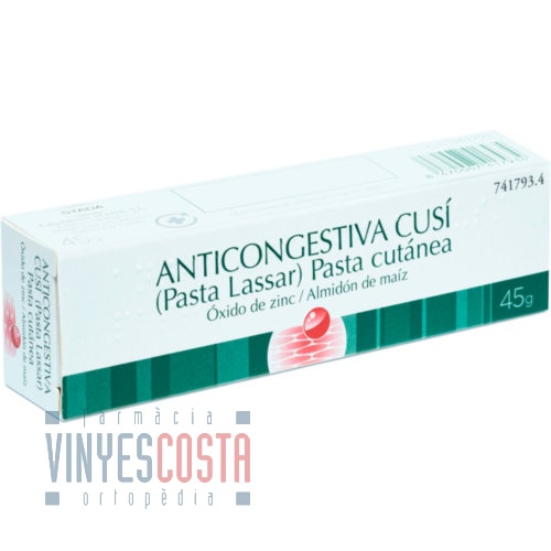 ANTICONGESTIVA CUSI (PASTA LASSAR) , 1 tubo de 45 g