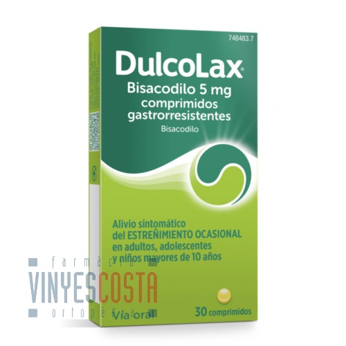 DULCOLAX BISACODILO 5 MG COMPRIMIDOS GASTRORRESISTENTES, 30 comprimidos