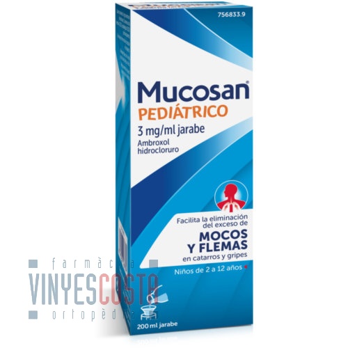 MUCOSAN PEDIATRICO 3 mg/ml JARABE , 1 frasco de 200 ml