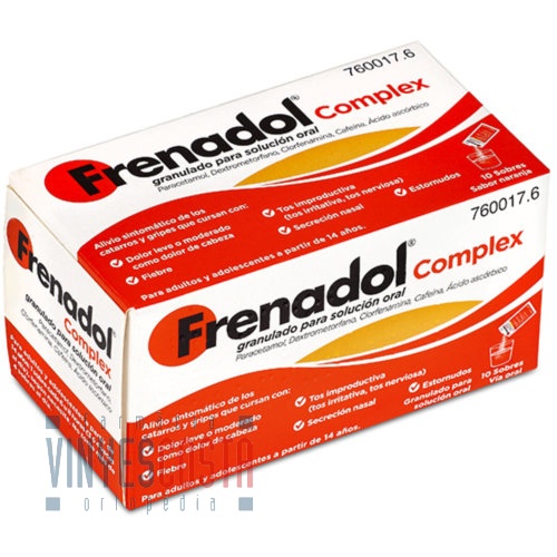 FRENADOL COMPLEX GRANULADO PARA SOLUCION ORAL , 10 sobres
