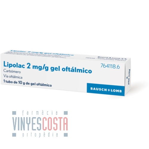 LIPOLASIC 2 mg/g GEL OFTALMICO , 1 tubo de 10 g