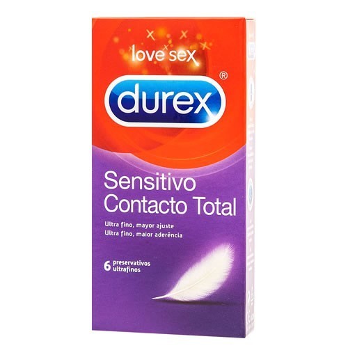 DUREX SENSITIVO CONTACTO TOTAL - PRESERVATIVOS (6 U)