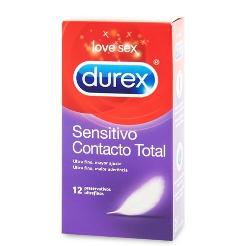 DUREX SENSITIVO CONTACTO TOTAL - PRESERVATIVOS (12 U)
