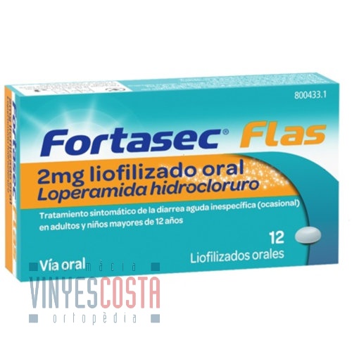 FORTASEC FLAS 2 mg LIOFILIZADO ORAL , 12 liofilizados