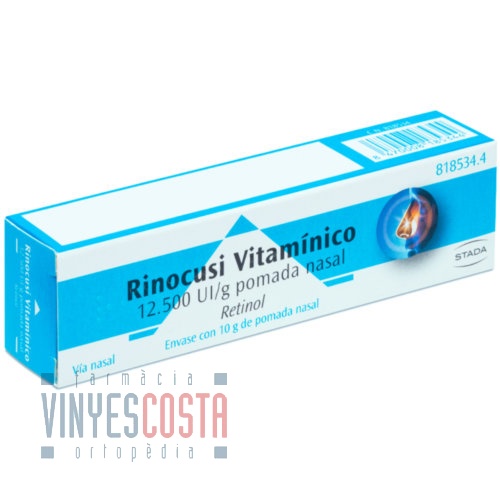 RINOCUSI VITAMÍNICO 12.500 UI/g POMADA NASAL, 1 tubo de 10 g