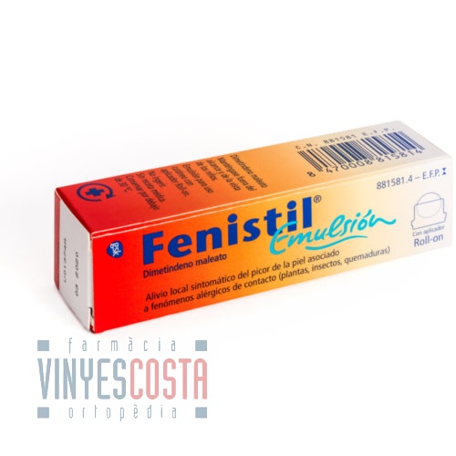 FENISTIL 1 MG/ML EMULSIÓN CUTÁNEA  , 1 frasco de 8 ml