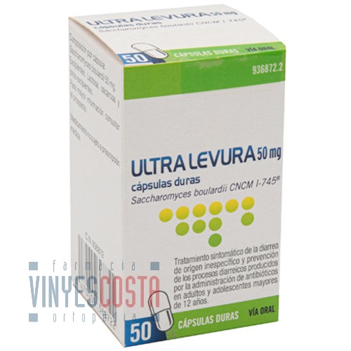 ULTRA-LEVURA 50 mg CAPSULAS DURAS , 50 cápsulas