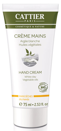 Cattier crema manos con arcilla blanca 75 ml