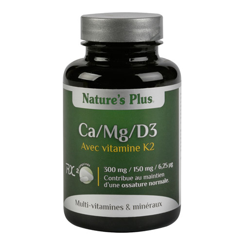 Ca/Mg/D3+K2 30 CMP. NATURE’S PLUS