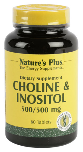 COLINA & INOSITOL 500mg 60 CMP. NATURE'S PLUS