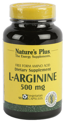 L-ARGININA 500mg 90 CAP. NATURE'S PLUS