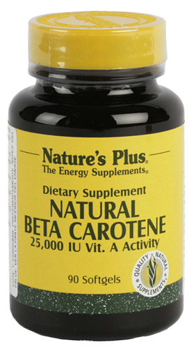 NATURAL BETA CAROTENE 90 PER. NATURE'S PLUS