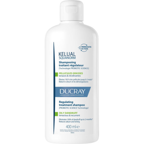 Kelual squanorm champu tratante regulador caspa grasa ducray 1 envase 400 ml