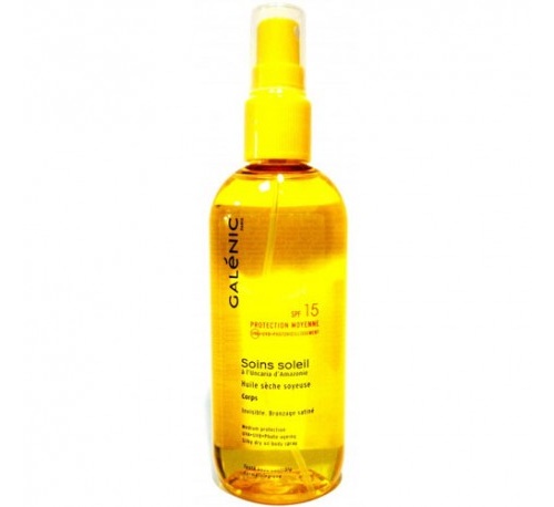 Galenic Soins Soleil Protec Media Spf 15 Aceite Seco Sedoso Corporal (150 Ml)