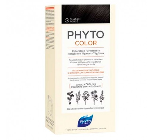 Phyto color 3 castaño oscuro