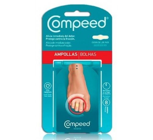 Compeed Ampollas Hidrocoloide (Dedos Pies 8 U)