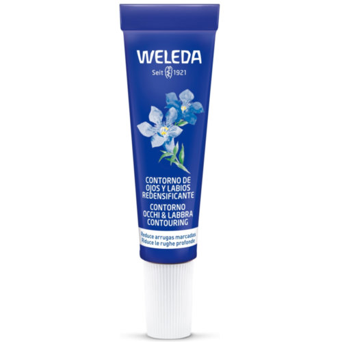 Weleda contorno de ojos y labios redensificante de genciana azul y edelweiss  1 tubo 10 ml