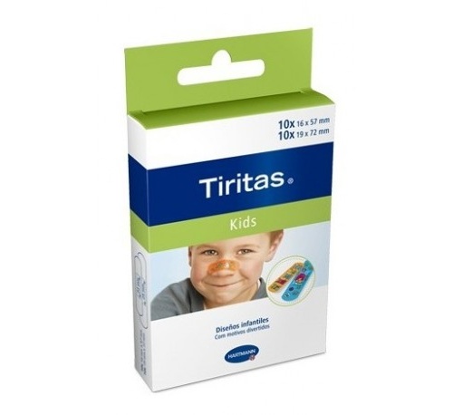Tiritas Kids Aposito Adhesivo (2 Tamaños 20 U)