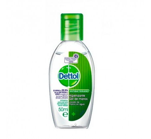 DETTOL HIGIENIZANTE GEL DE MANOS - ANTIBACTERIANO (50 ML)