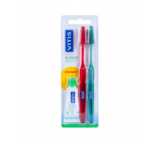 Cepillo Dental Adulto Vitis (Suave Duplo)