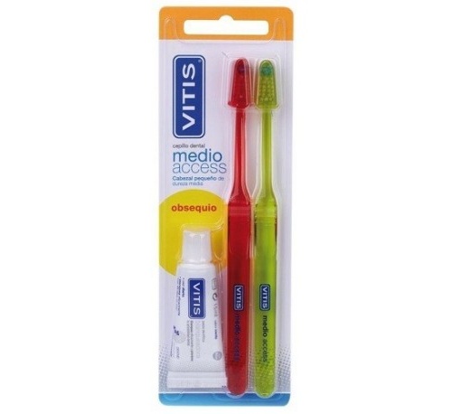 Cepillo Dental Adulto Vitis Access (Medio Blister 2 U)