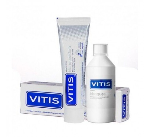 Pack Vitis Blanqueadora Pasta Dentifrica + Colut (100 Ml + 500 Ml)