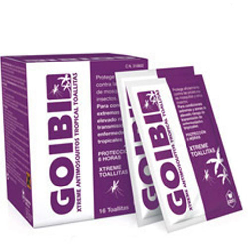 GOIBI ANTIMOSQUITOS XTREME TOALLITAS - REPELENTE (16 TOALLITAS)